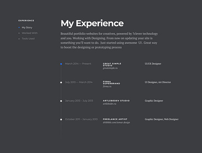 Experience page branding design illustration logo uidesign ux uxdesign vector web website