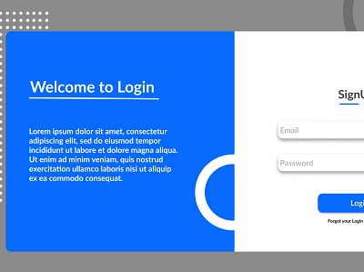 Loginpage design logo ui uidesign uidesing ux uxdesign vector web website