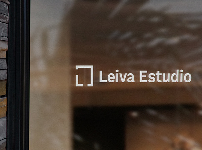 Leiva Estudio - Brand Identity architecture logo minimalist mockup