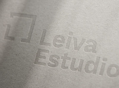 Leiva Estudio - Brand Identity architecture logo minimalist mockup