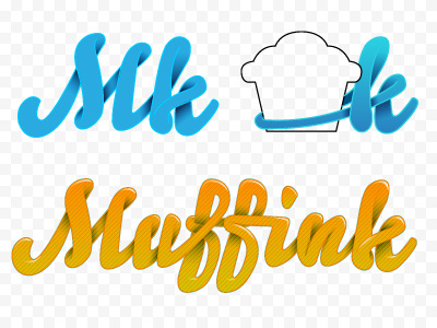 Logo Muffink logo tipography vector