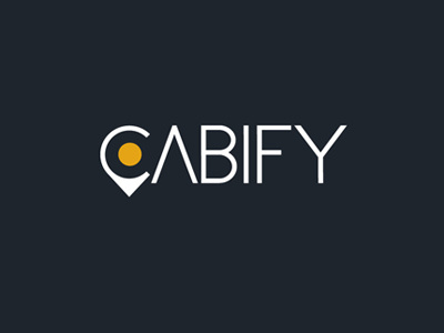 Cabify Logo cabify geolocation logo marker san serif