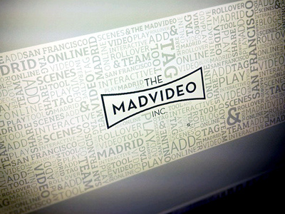 The Mad Video fonts interactive logo mad video text the mad video video