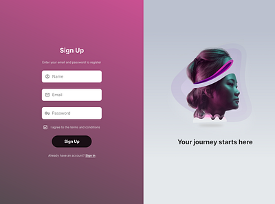 Daily UI #1 - Sign Up Page app australia challenge dailyui design ui ux