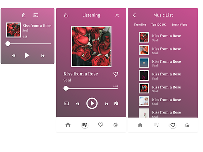 Daily UI #9 - Music Player app australia challenge dailyui design ui ux