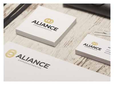 Aliance Empreendimentos aliance aliança branding cartão empreendimentos stationary