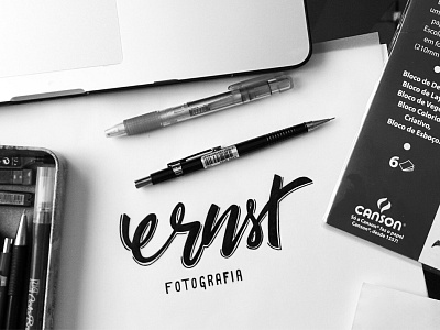 Ernst Photography brush brush pen calligraphy fotografia handmade lettering logotype photo photography