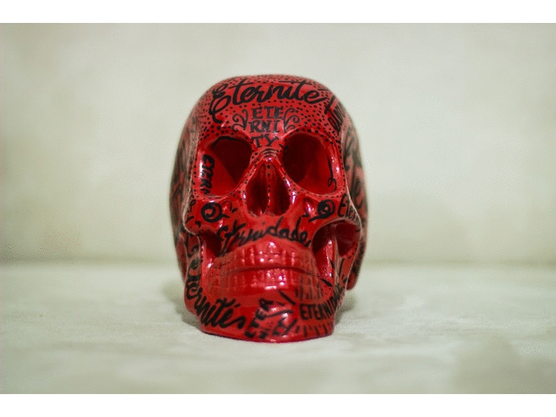 Skullettering enternidade eternidad eternity handwritten lettering skull type typography