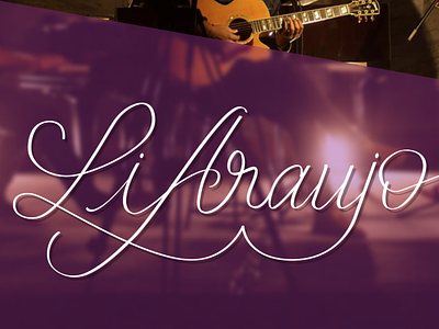 Li Araujo | Logo brushpen calligraphy handmade logotype singer