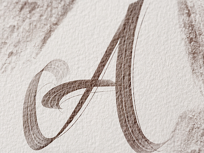 A / 36DaysOfType 36days a 36daysoftype brush calligraphy ipad pro procreate