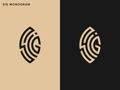 SIG Monogram | Logo Mark australia brand branding design europe icon identity logo logo design logotype mark minimal monogram monoline sig sig logo sig monogram symbol typography vector