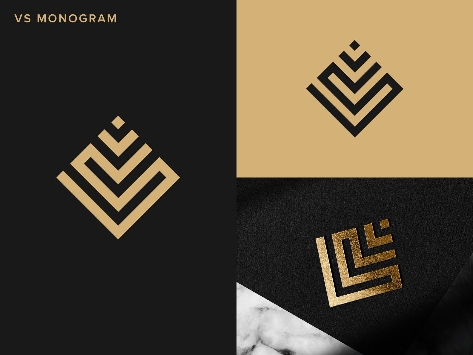 VS Monogram | Letter mark logo by sabuj on Dribbble