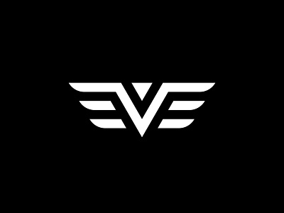 Letter V wings logo by Sabuj Ali on Dribbble