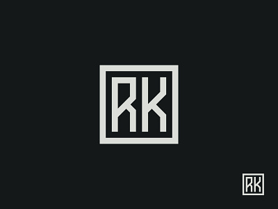 RK Monogram | Initial letter design