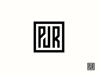 PJR | Custom letter logo creative icon idea letter pjr letter pjr logo logo logo design logo designer mark monogram pjr monogram symbol typography