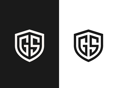 GS - Shield Logo branding design gs monogram icon identity lettering logo logo design logodesign logotype mark monogram security logo shield shield logo tech logo typography