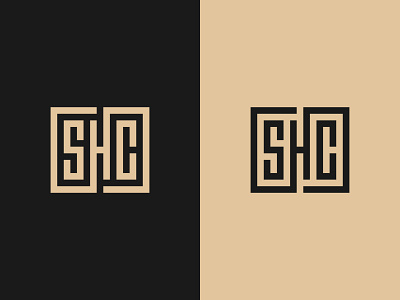 SHC Logo Mark app branding creative design graphic identity illustration logo logo mark symbol logomark logotype minimal monogram shc monogram symbol typography web