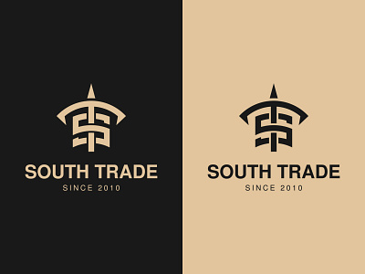 South Trade - Logo Design app arrow branding business logo company logo design icon identity logo logo design logotype mark monogram ts monogram typography vector web