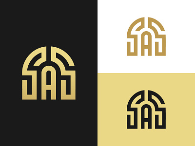 SAS Monogram - Logo design brand design brand identity design branding icon identity identity design illustrator logoawesome logotype modern logo monogram monogram logo monoline sas logo sas monogram trends typography typography logo vector