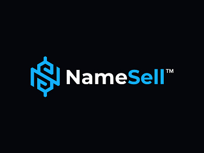 NameSell - Logo design america brand design brand identity design branding canada domain europe flat identity designer illustration logo logo design logotype minimal monogram ns ns logo ns monogram sell typography