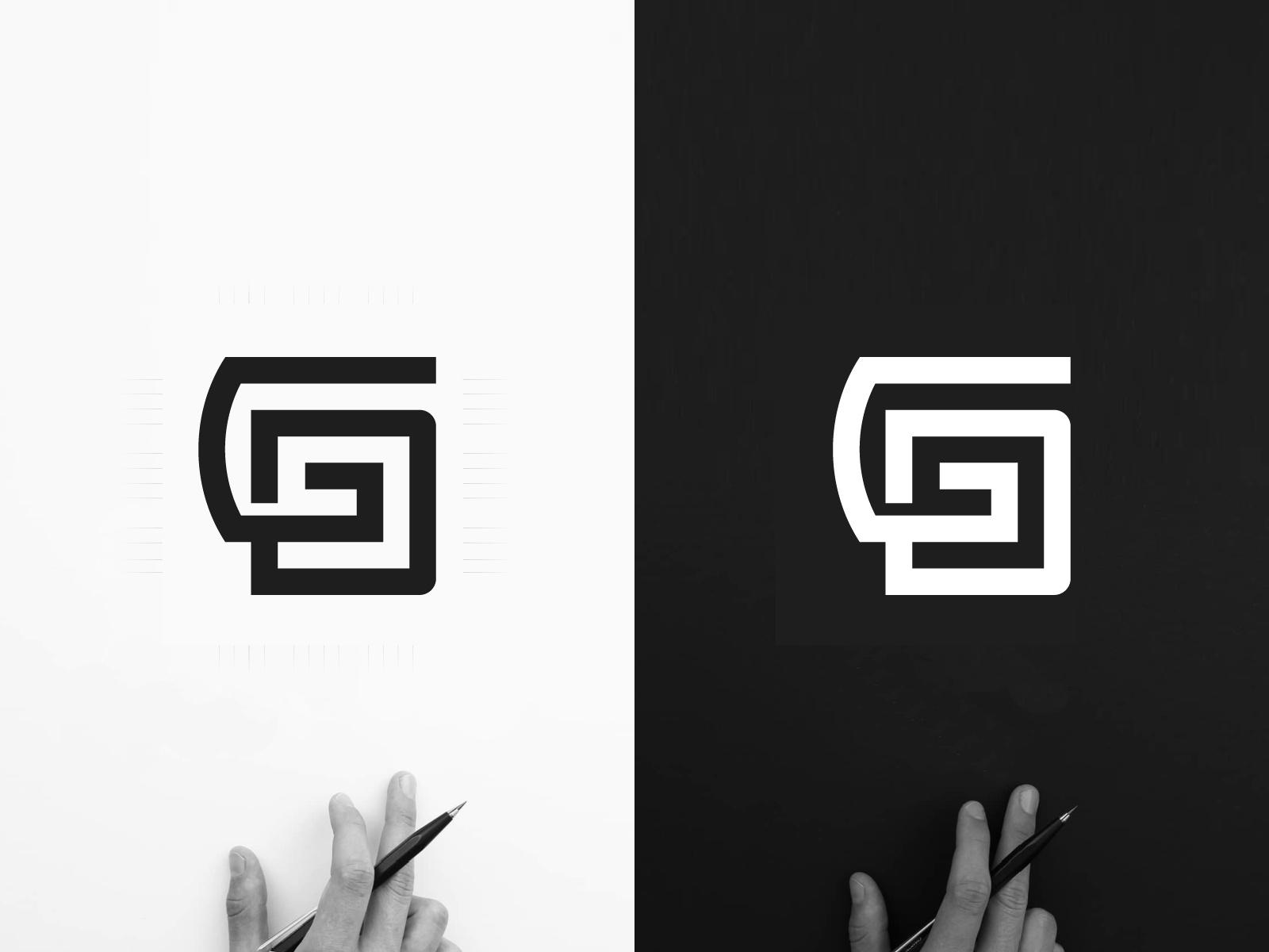 GD Monogram Logo by Sabuj Ali on Dribbble