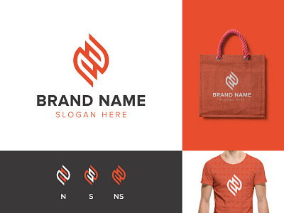 NS Monogram abstract logo brand design branding graphic design icon identity identity design illsutrator letter ns logo logo design mark monogram n logo ns logo ns monogram s logo typography vector