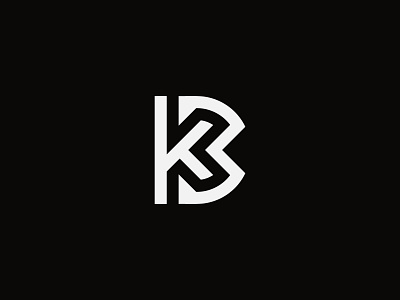 KB Monogram Logo bk bk logo bk monogram brand branding branding design graphic design identity kb kb logo kb monogram lettering logo logo design logomark lototype modern logo monogram typography