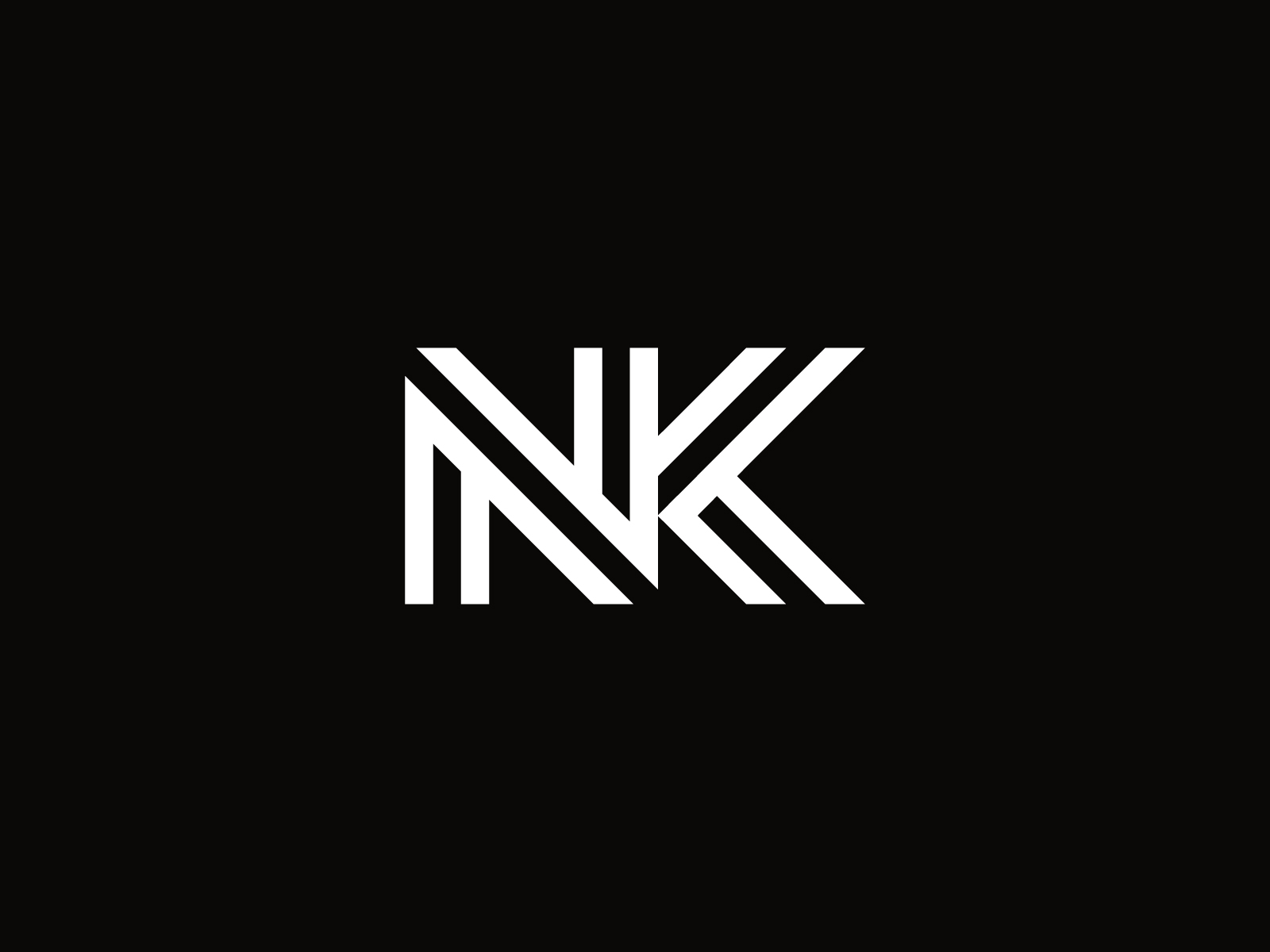 Letter NK Logo by Sabuj Ali on Dribbble