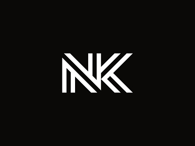 Letter NK Logo brand brand design branding identity k kn kn logo kn monogram logo logo design logo sell logomark logotype modern logo monogram n nk nk logo nk monogram typography