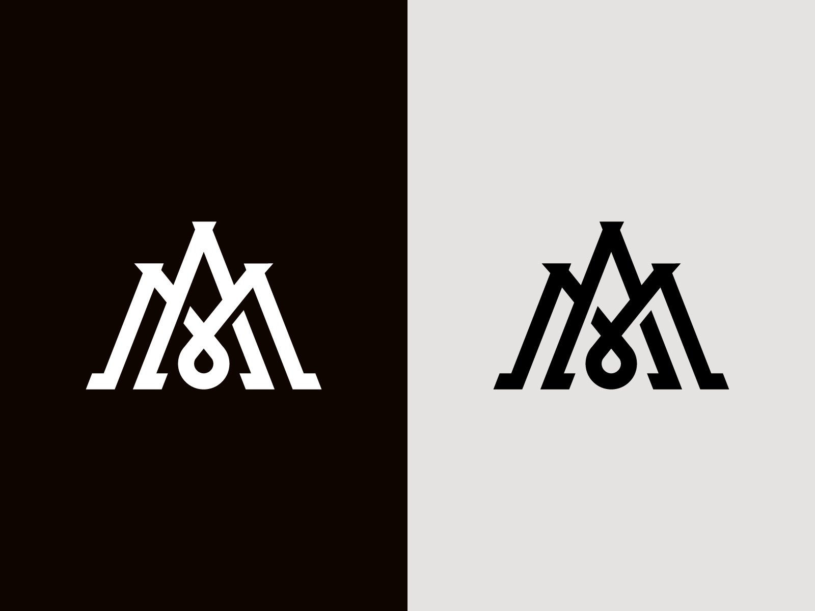 Letter MA Logo / AM Logo by Sabuj Ali on Dribbble
