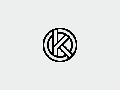 Letter K / OK / KO Monogram Logo