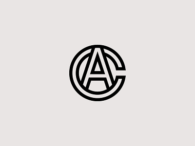 Letter CA or AC Monogram Logo