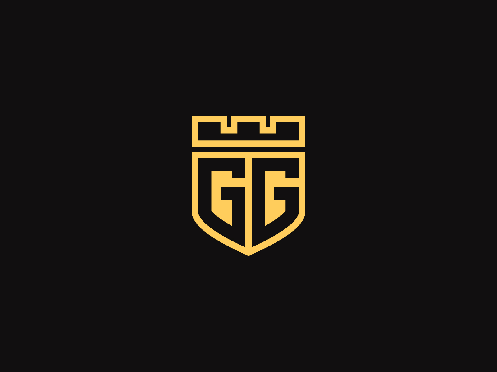 Initial Letter GG Shield Logo by Sabuj Ali on Dribbble