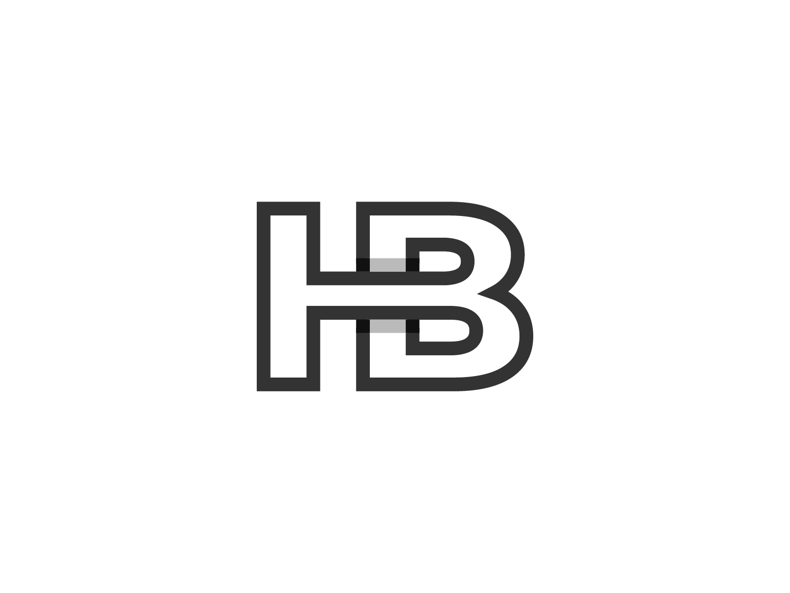 BH or HB Monogram Logo by Sabuj Ali on Dribbble