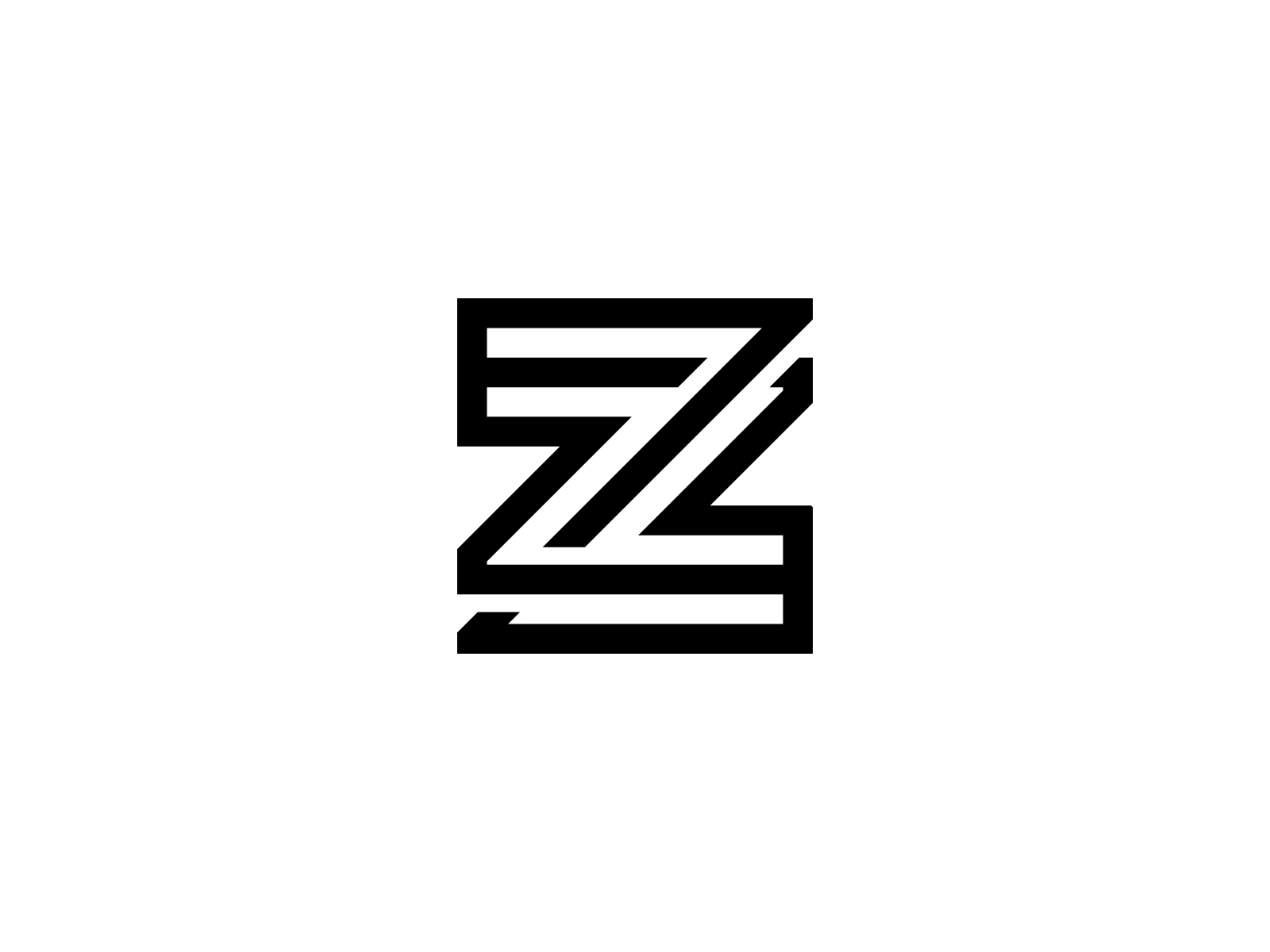 Z or ZZ Logo by Sabuj Ali on Dribbble