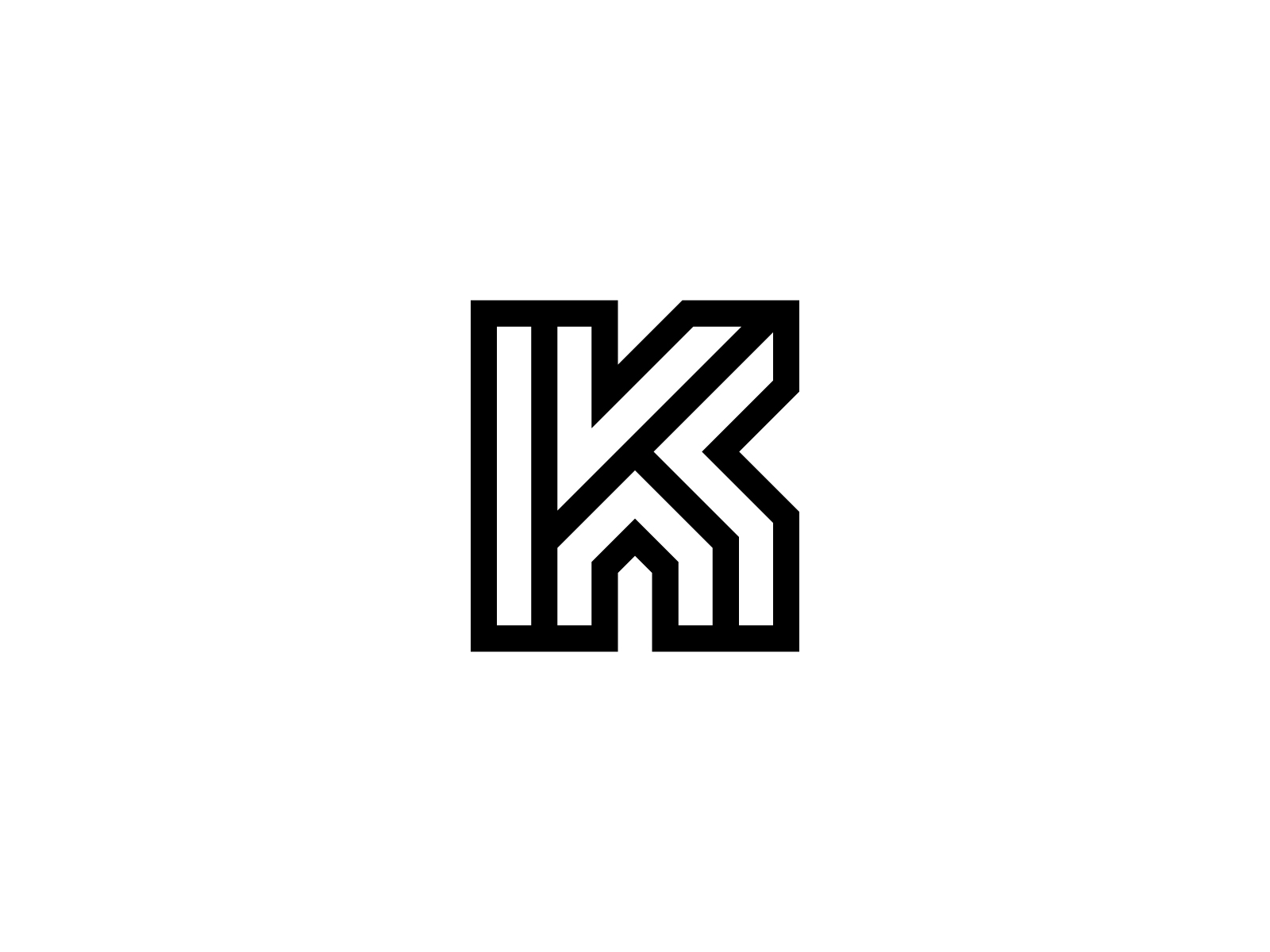 Letter K House Logo By Sabuj Ali On Dribbble   Letter K Home Logo 4x 