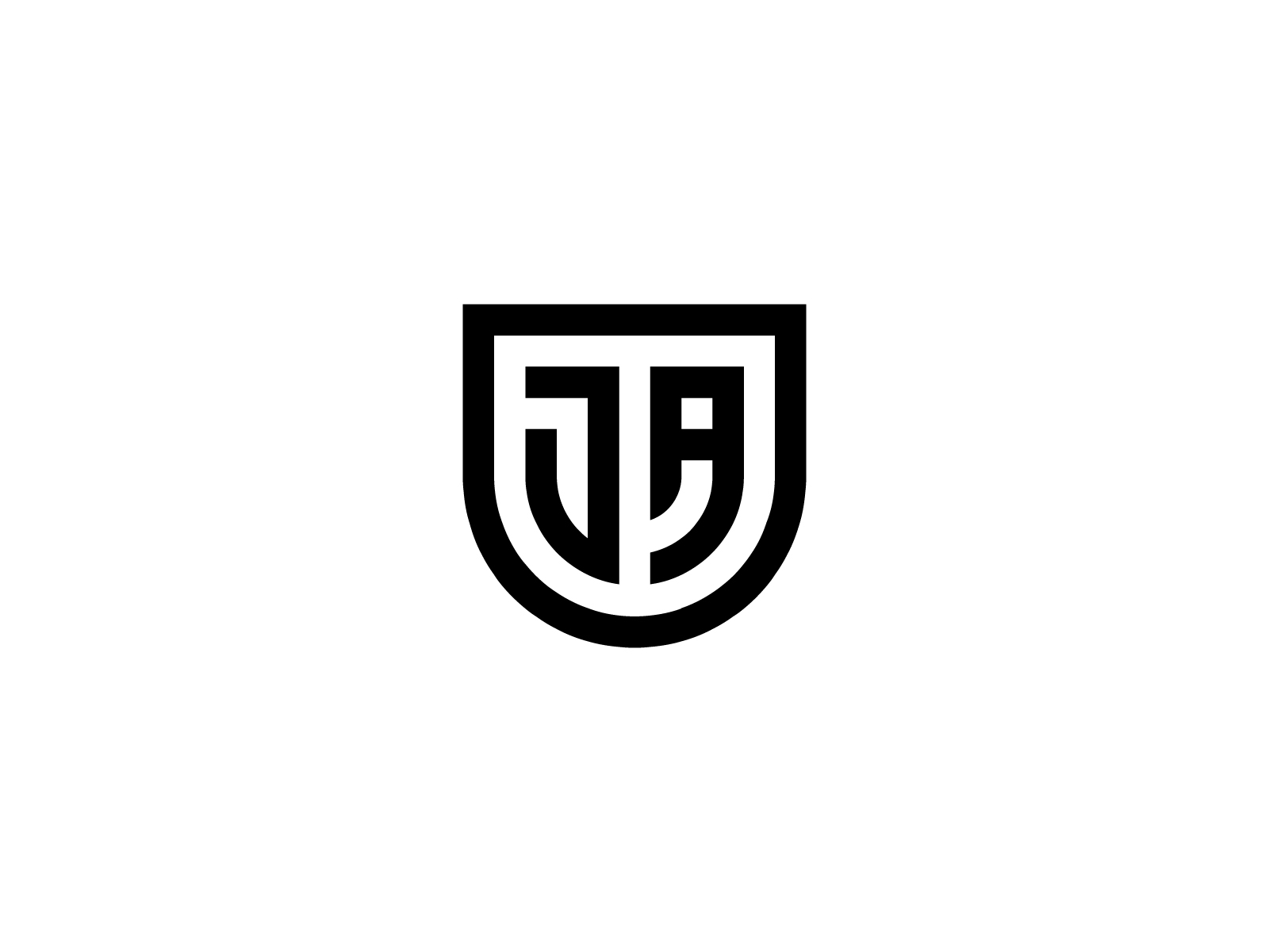 Ja logo design Black and White Stock Photos & Images - Alamy