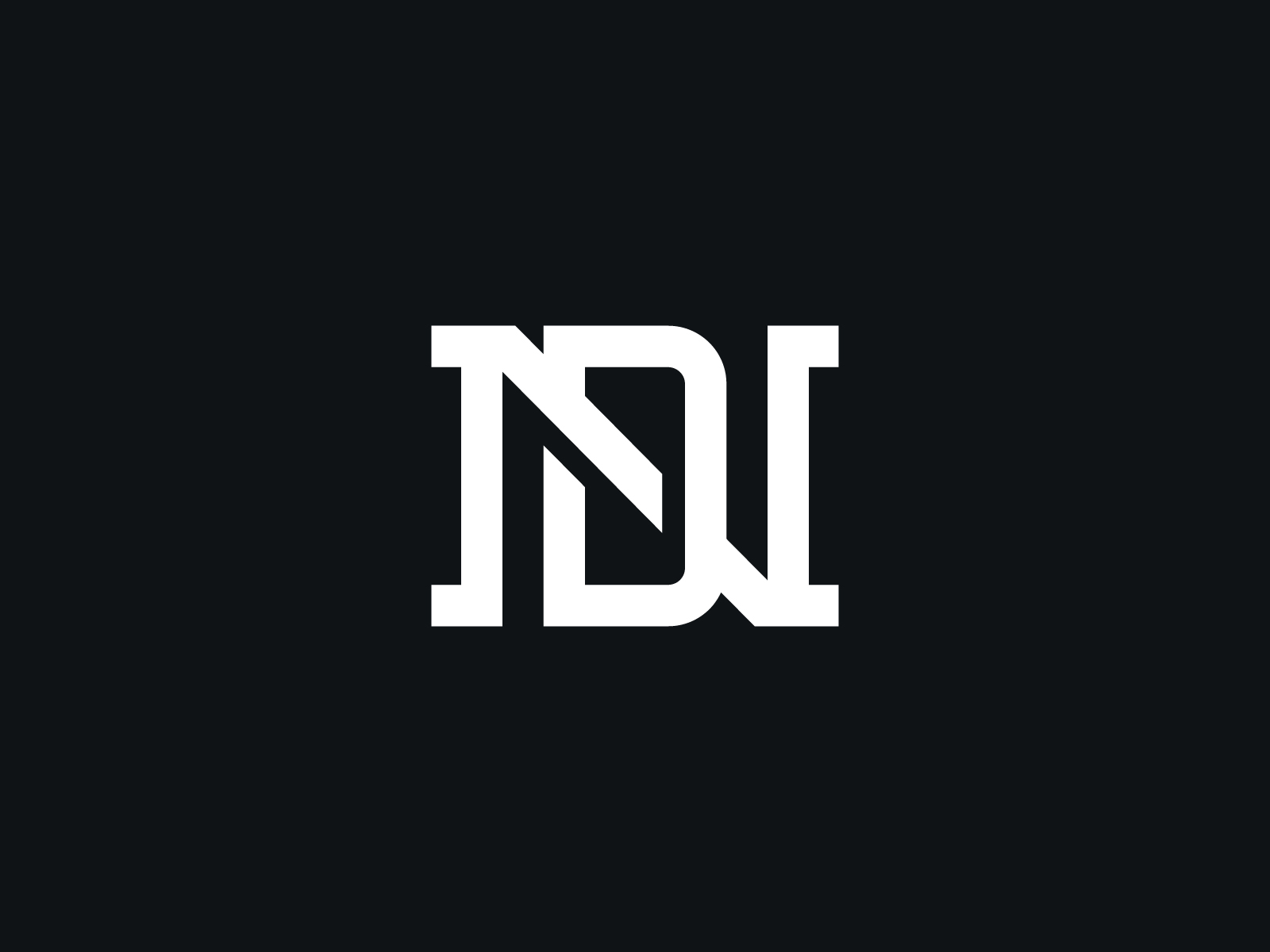 Nd letter initial with royal wing logo template Vector Image