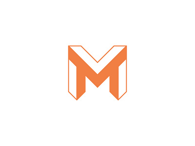 Letter M Monogram Logo 3d branding design graphic design identity illustration letter m logo letter m monogram logo logo logo design logos logotype m icon m mark minimal monogram simple typography