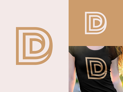 ddd letter original monogram logo design Stock Vector