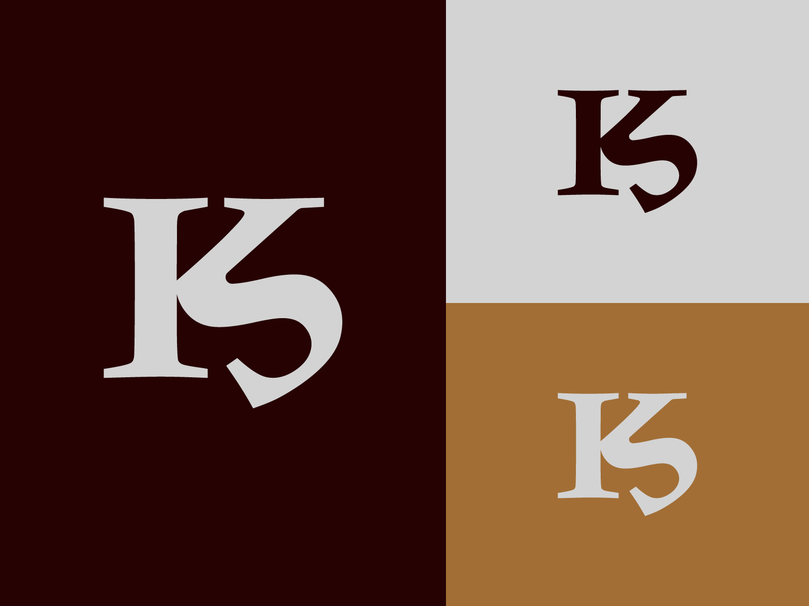 Initial ks elegant luxury monogram logo or badge Vector Image