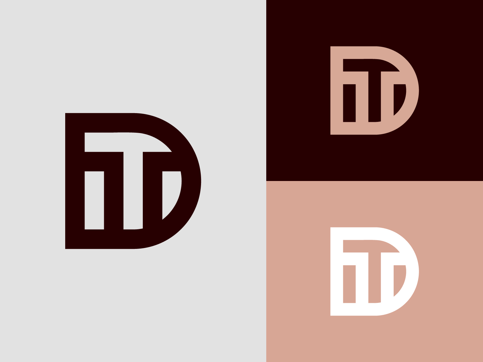 Modern Letter TD Logo, suitable for any business or identity with TD DT  initials. 14606753 Vector Art at Vecteezy