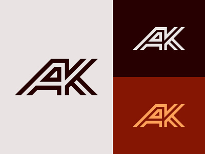 AK Monogram Logo ak ak logo ak monogram branding design fashion logo graphic design grid logo identity illustration letter logo logo logo design logotype modern logo monogram monogram logo sports logo typography ui