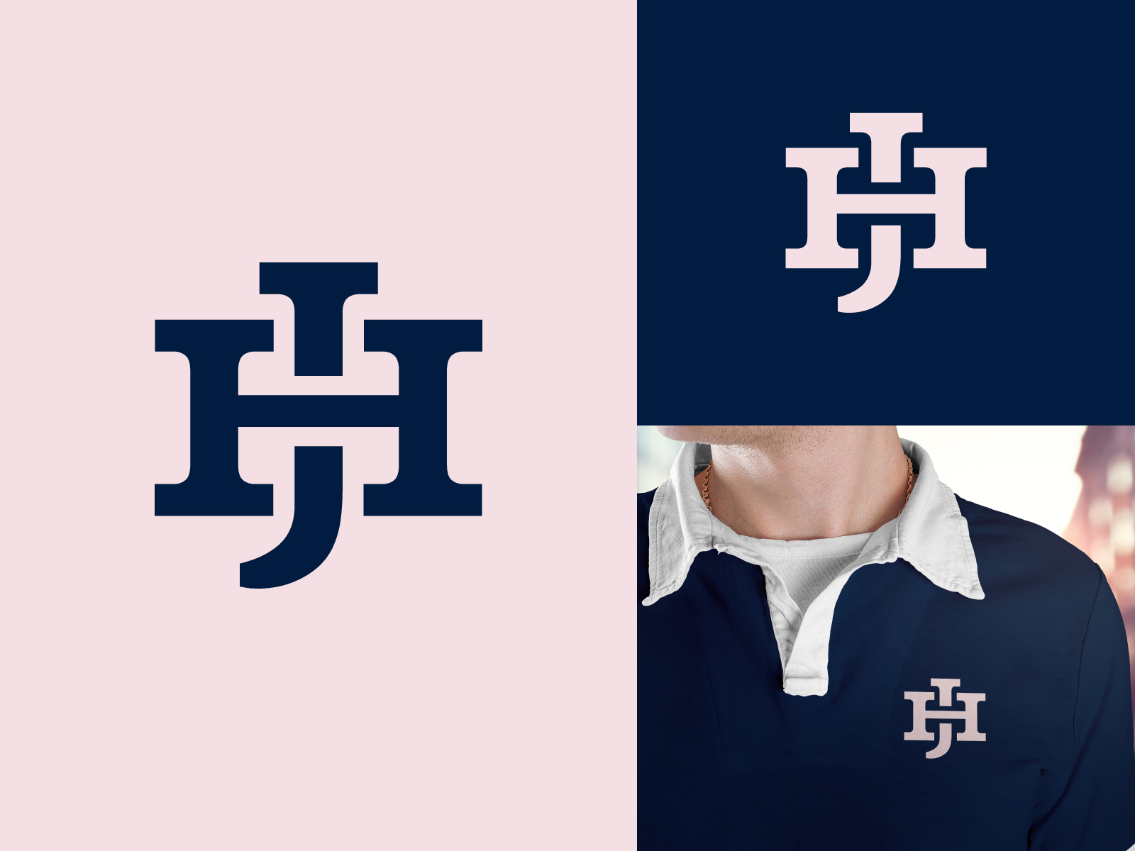 Initial Letter HJ Logo Template Design:: tasmeemME.com