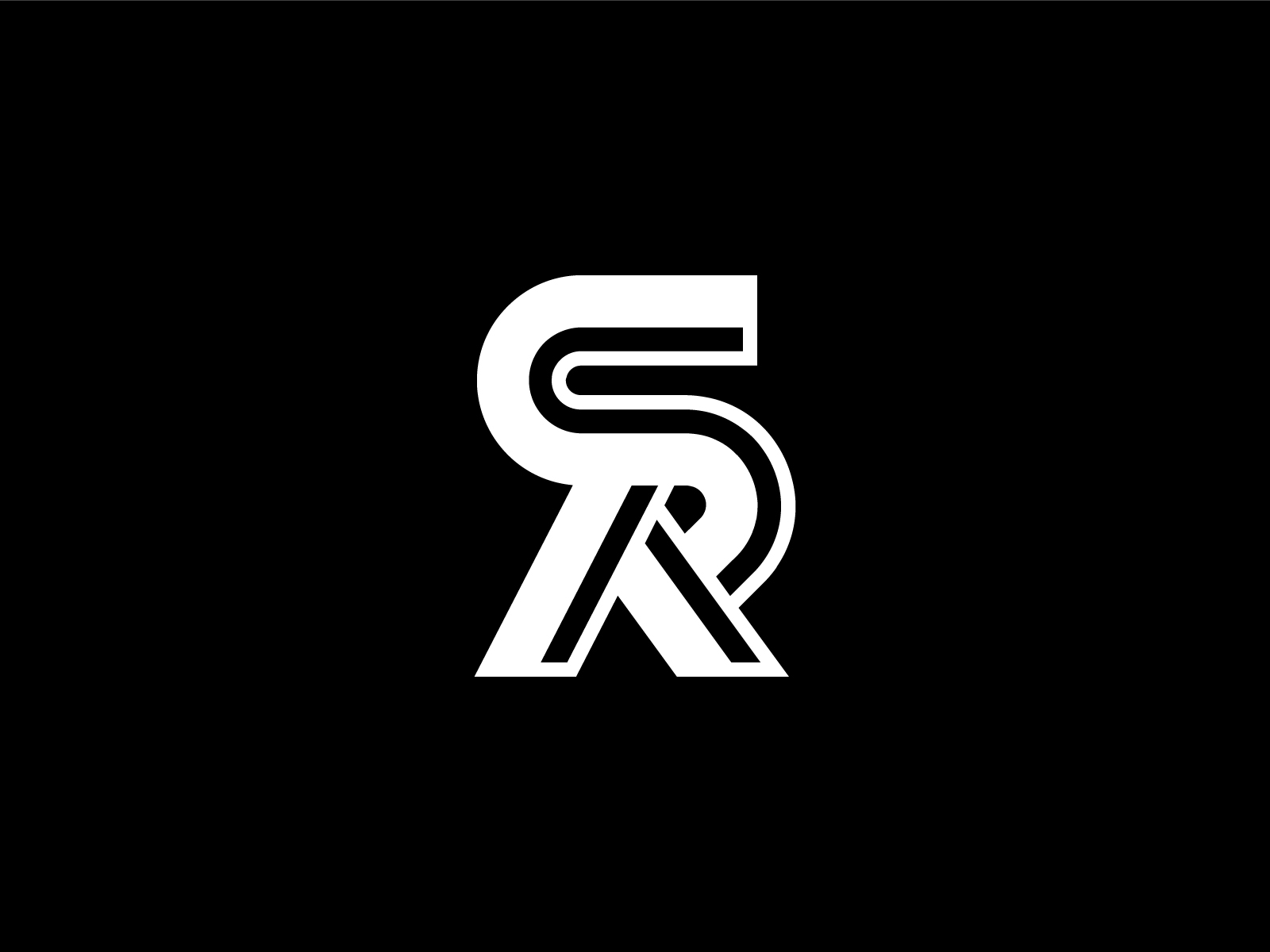 Initial letter rs king design logo concept Vector Image