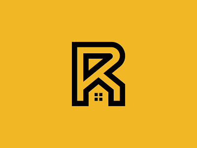 Letter R Home Logo