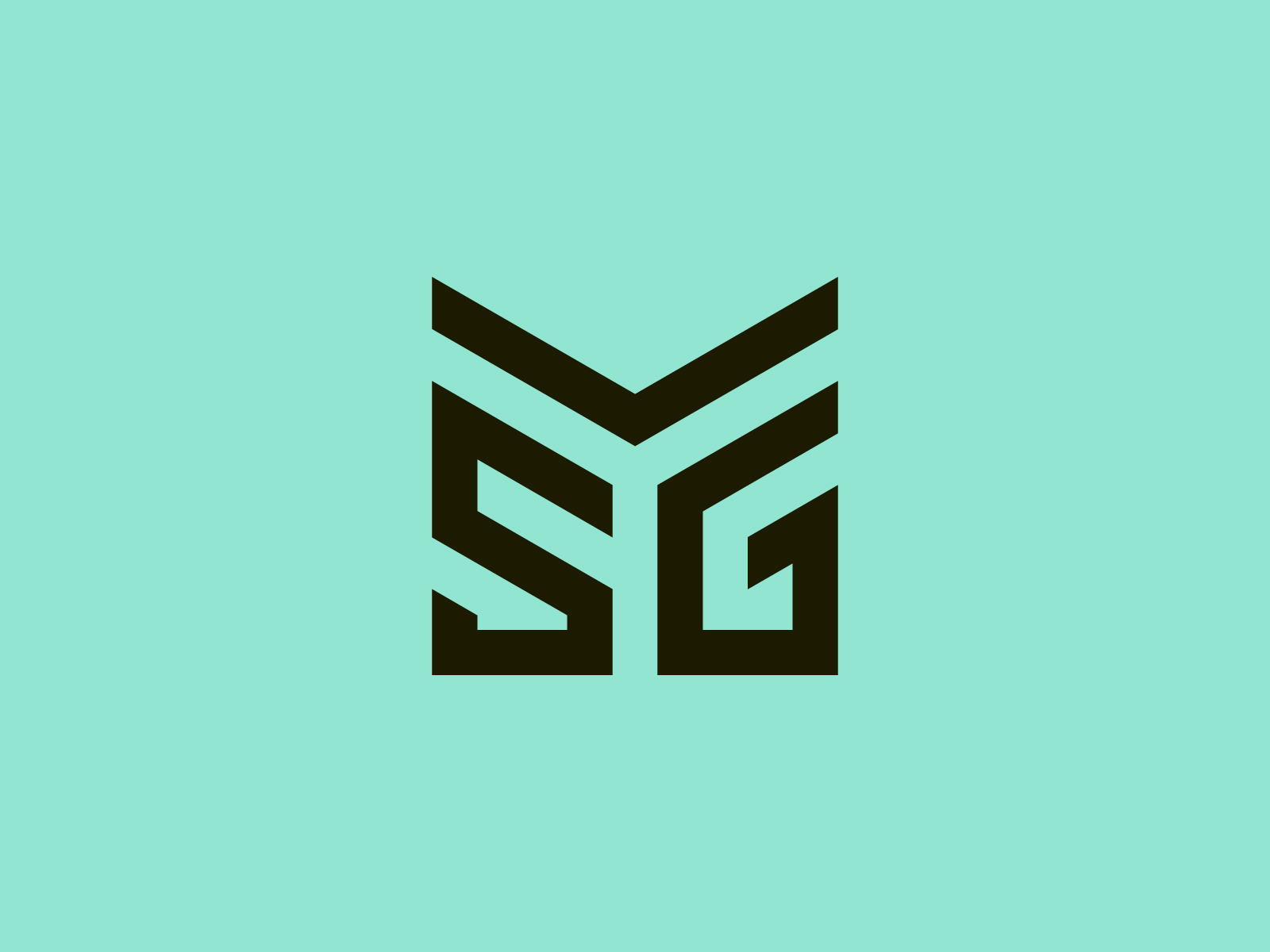 Smg letter logo design on black background Vector Image