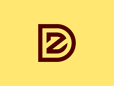 DZ ZD Logo branding clean design dz dz logo dz monogram graphic design identity illustration logo logo design logotype minimal modern monogram simple typography zd zd logo zd monogram