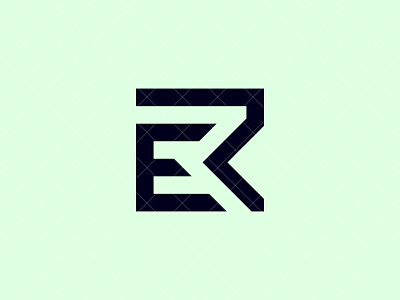 ER Logo branding design er er logo er monogram identity illustration letter logo logo design logos logotype minimal monogram re re logo re monogram type typography vector