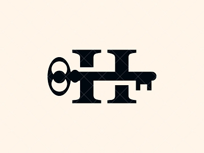 Letter H Key Logo